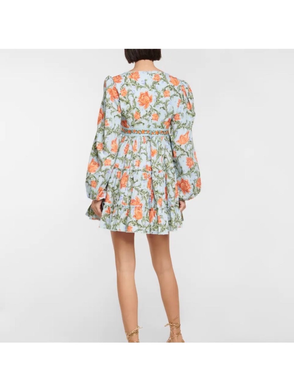 Agua by Agua Bendita Avena Floral Square-Neck Mini Dress - Picture 2 of 3